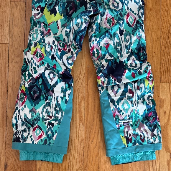 Patagonia 7/8 youth insulated ski snow snowboard colorful Patterned Pants VGUC - Picture 6 of 9